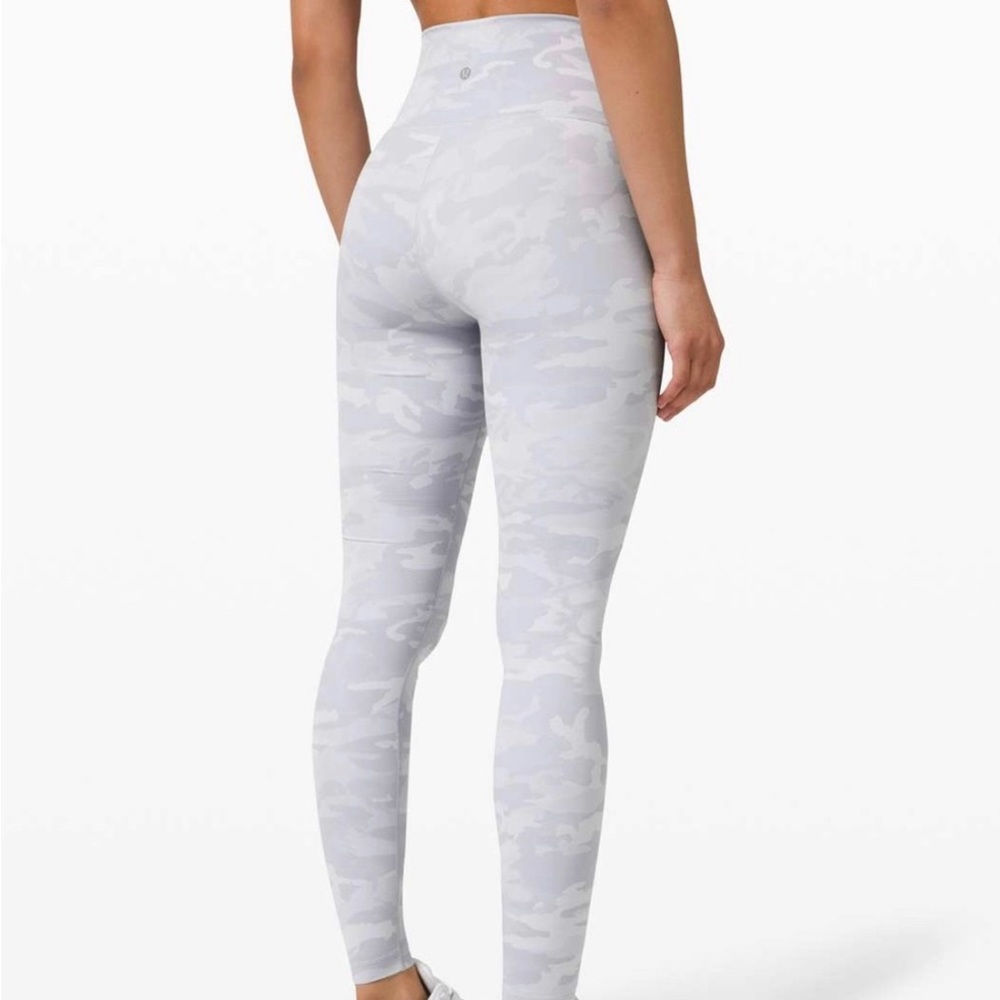 Camo Grey and White Lululemon Leggings